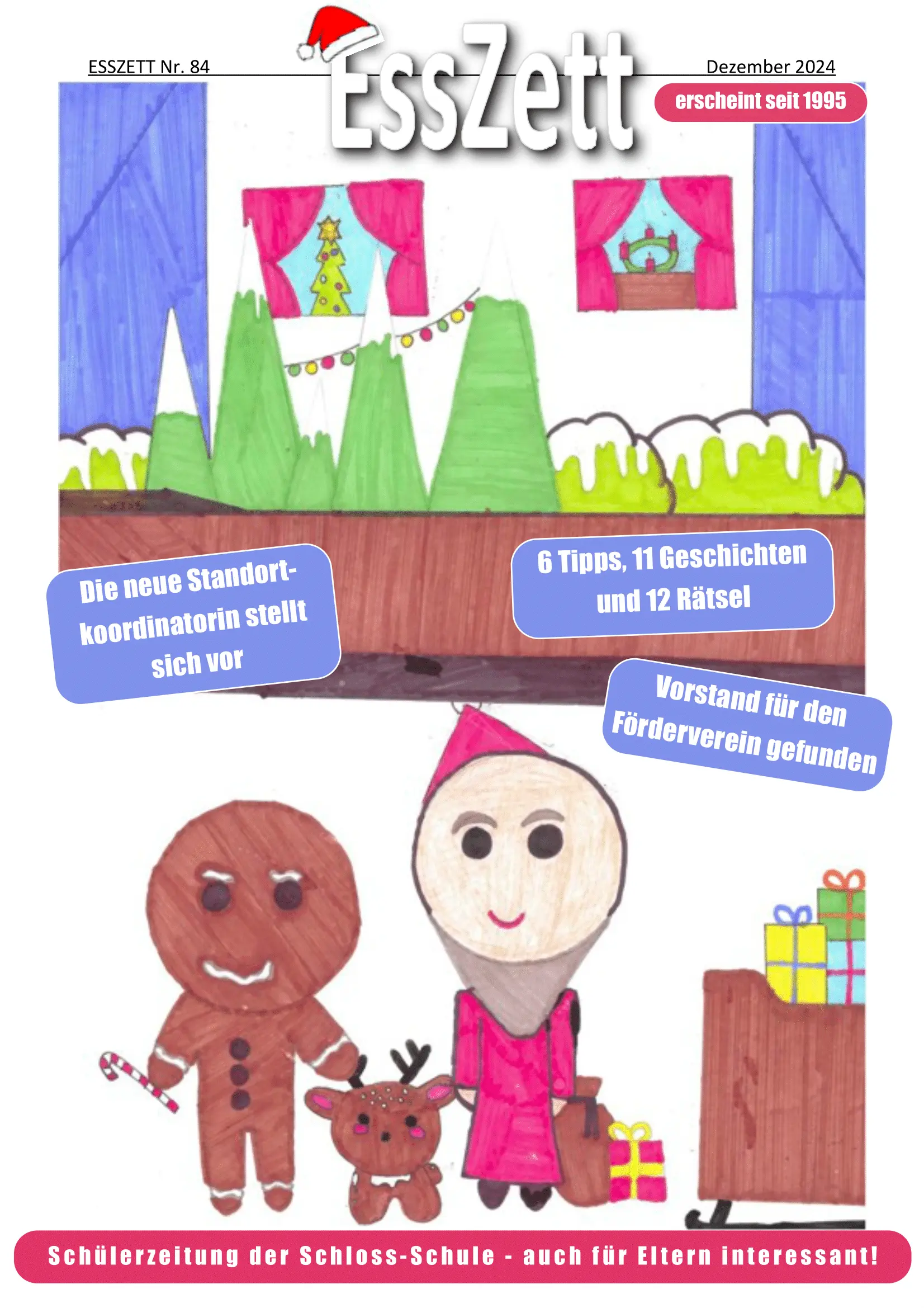 Die 84. Ausgabe der EssZett Schulzeitung der Schloss-Schule Gräfenhausen