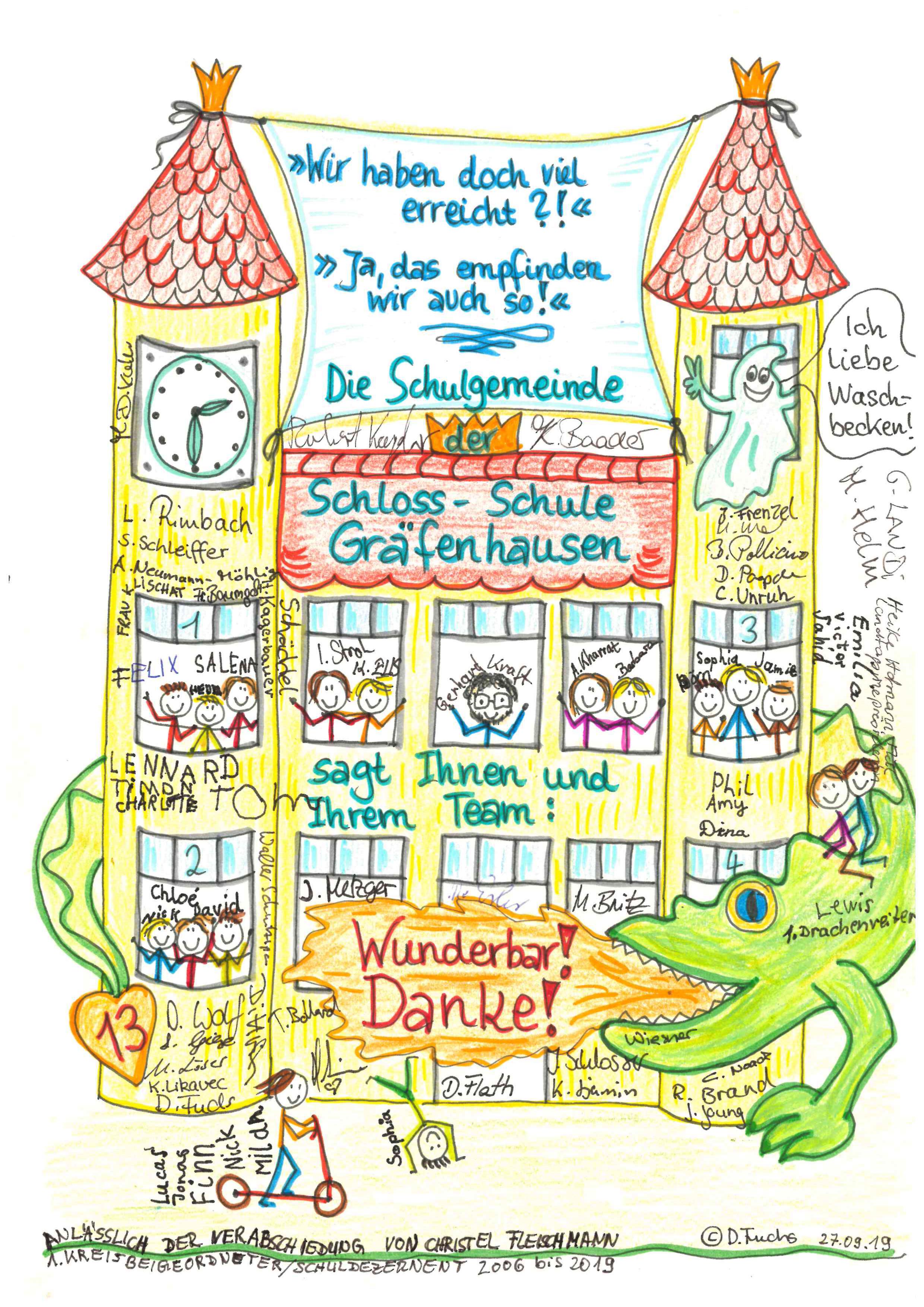 +++ Beitrag der Schloss-Schule zum Abschiedsbuch für Schuldezernent Christel Fleischmann - 13 Jahre erfolgreiche Zusammenarbeit!!! +++