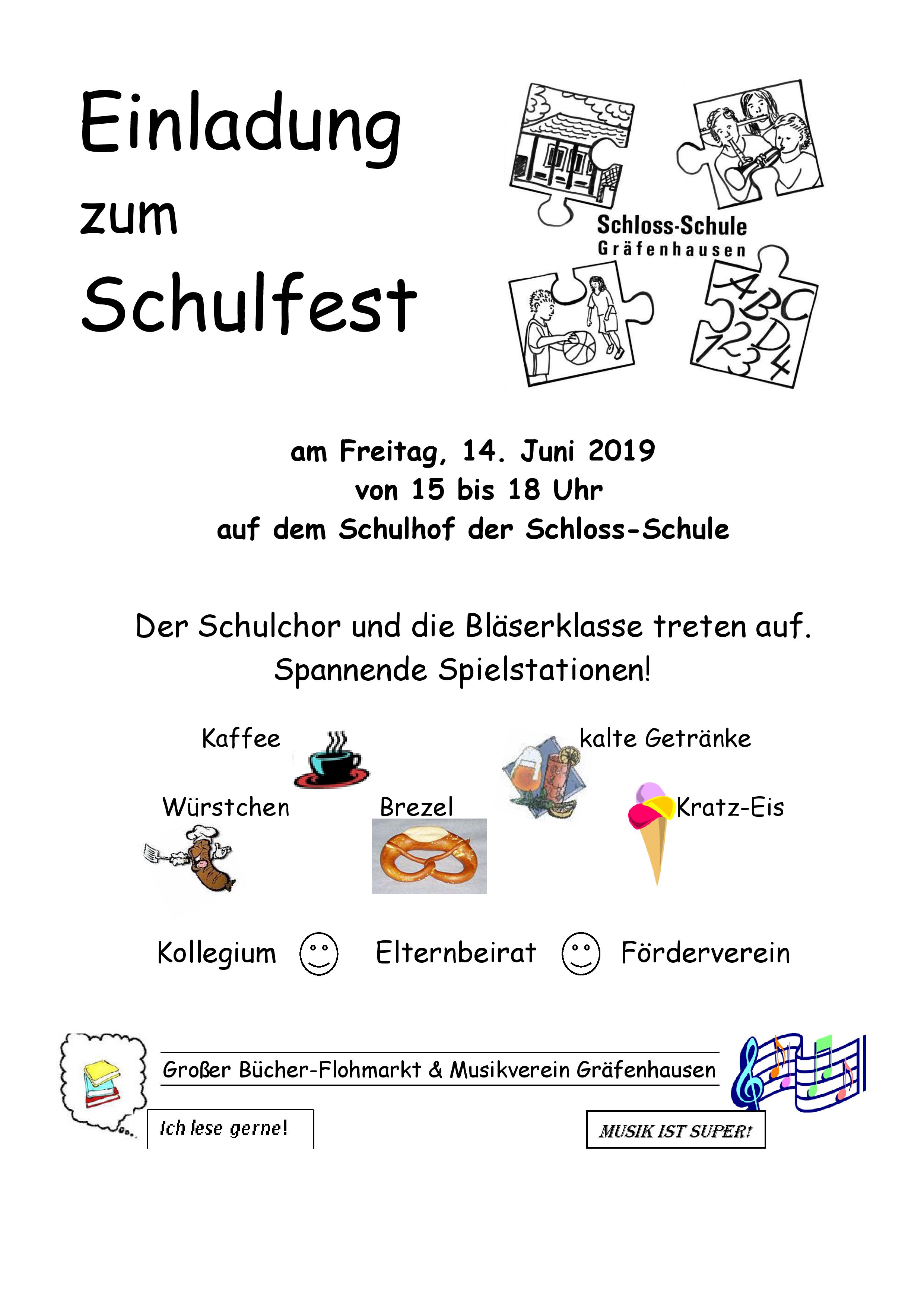 Einladung zum Schulfest