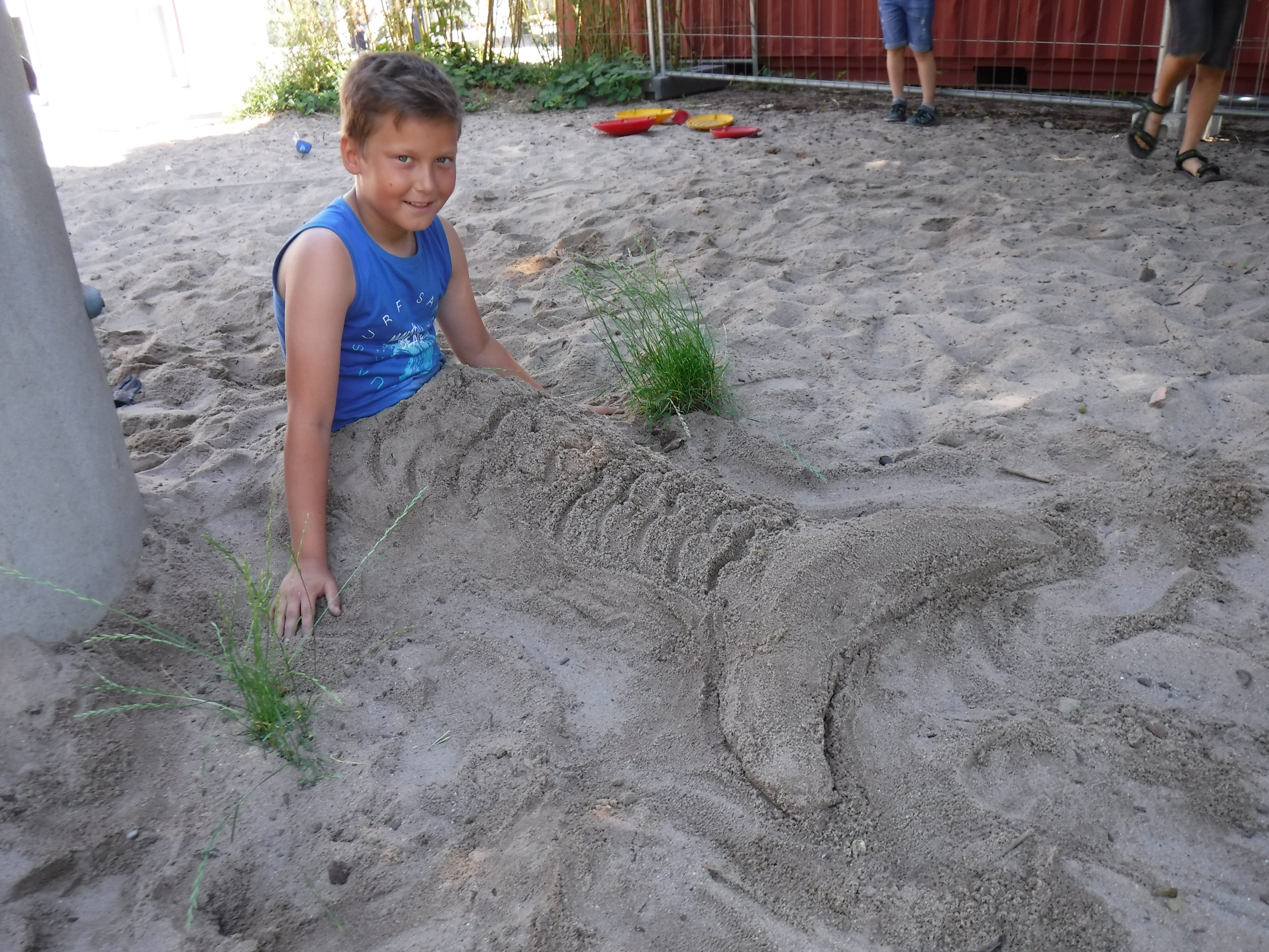 Sand-Kunstwerk: Wasser-Jungmann in Gräfenhausen gesichtet!