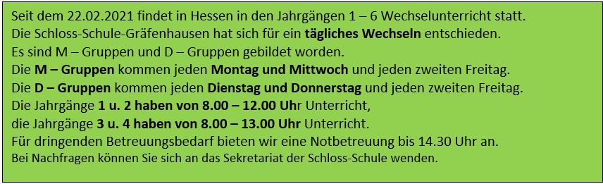 Wechselunterricht