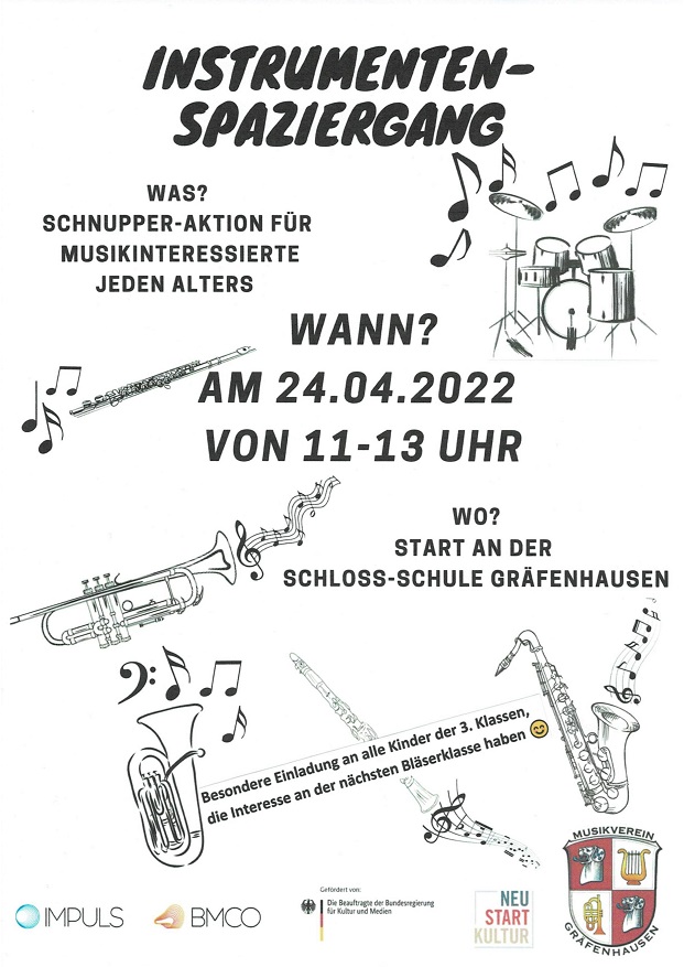 Einladung zum Instrumenten Spaziergang